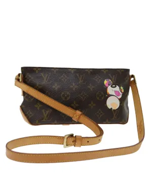 Monogram Canvas Shoulder Bag with Panda Trotteur Design