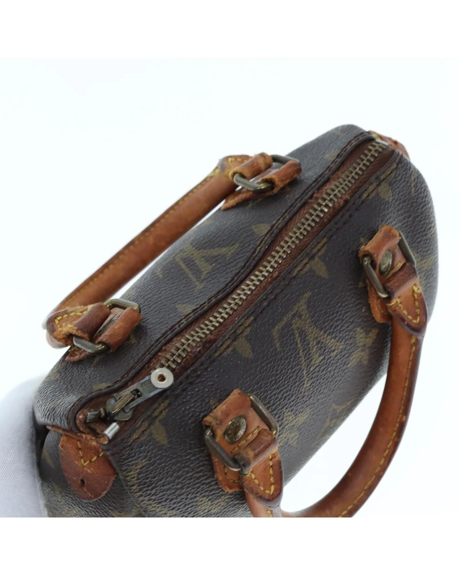 Monogram Mini Speedy Hand Bag with Authentic Design