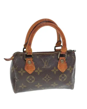 Monogram Mini Speedy Hand Bag with Authentic Design