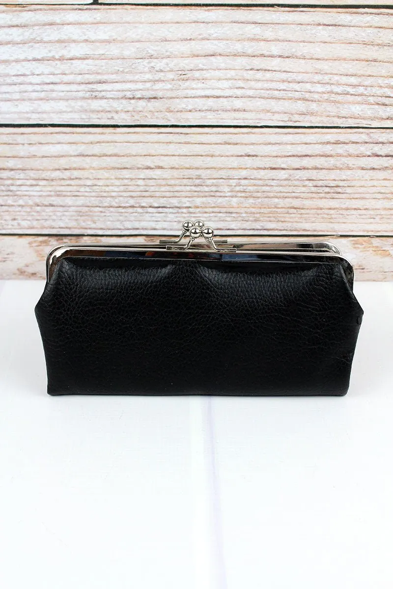 NGIL Twice as Nice Clutch Wallet in Black
