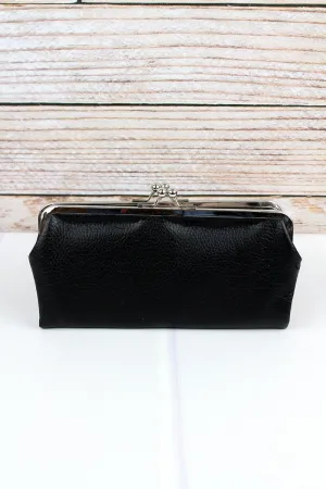 NGIL Twice as Nice Clutch Wallet in Black