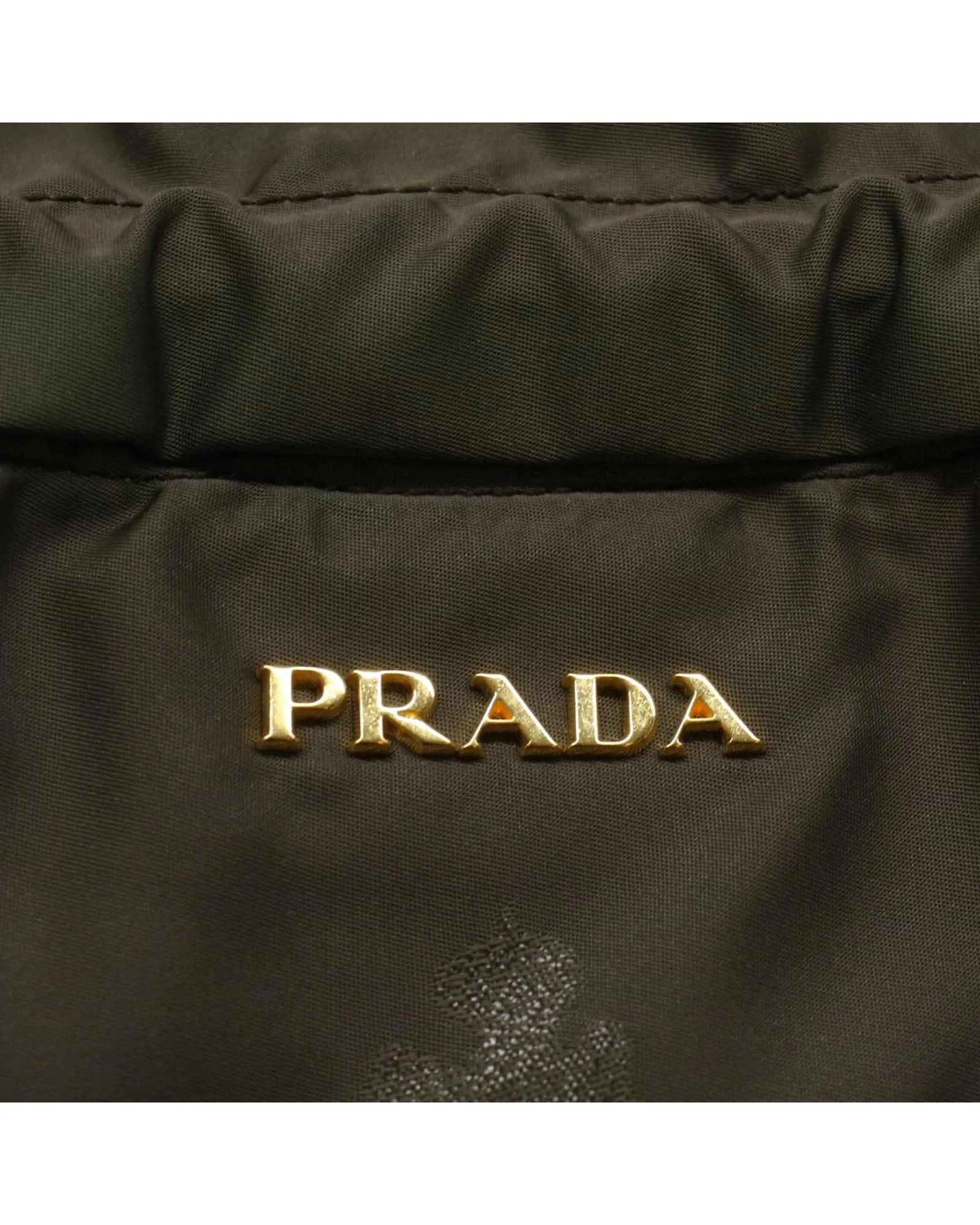 Nylon Khaki Tote Bag