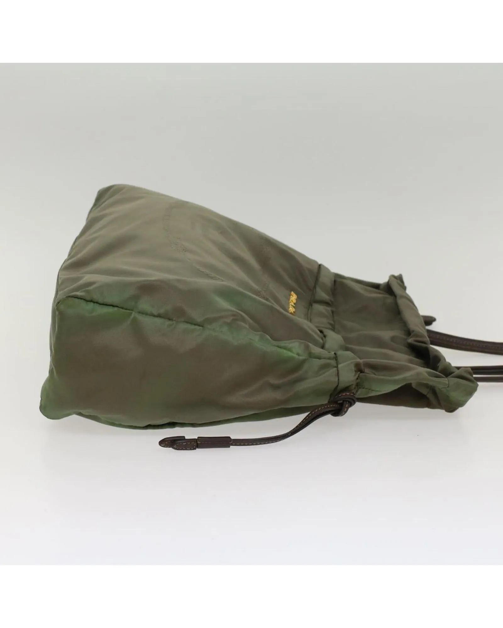 Nylon Khaki Tote Bag