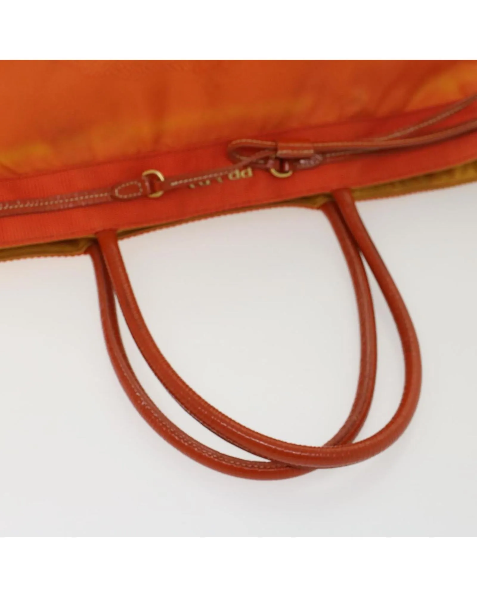 Orange Nylon Tote Bag with Guarantee Card - C Rank