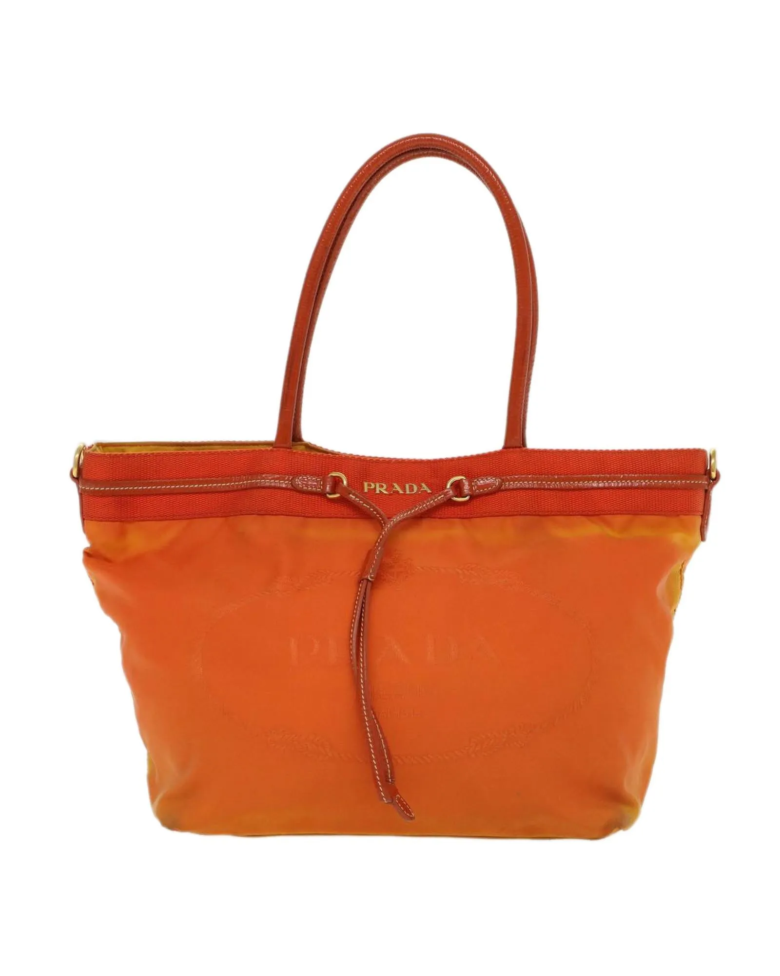 Orange Nylon Tote Bag with Guarantee Card - C Rank