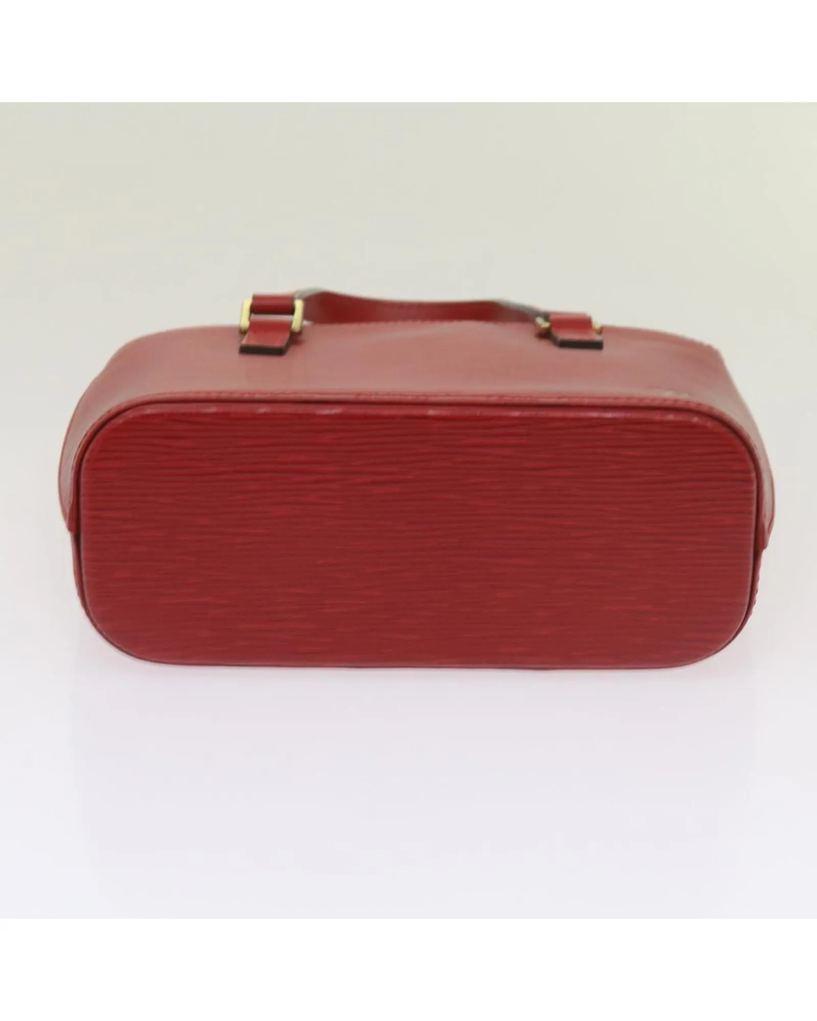 Red Epi Leather Tote Bag with Two-Way Style and Authenticity