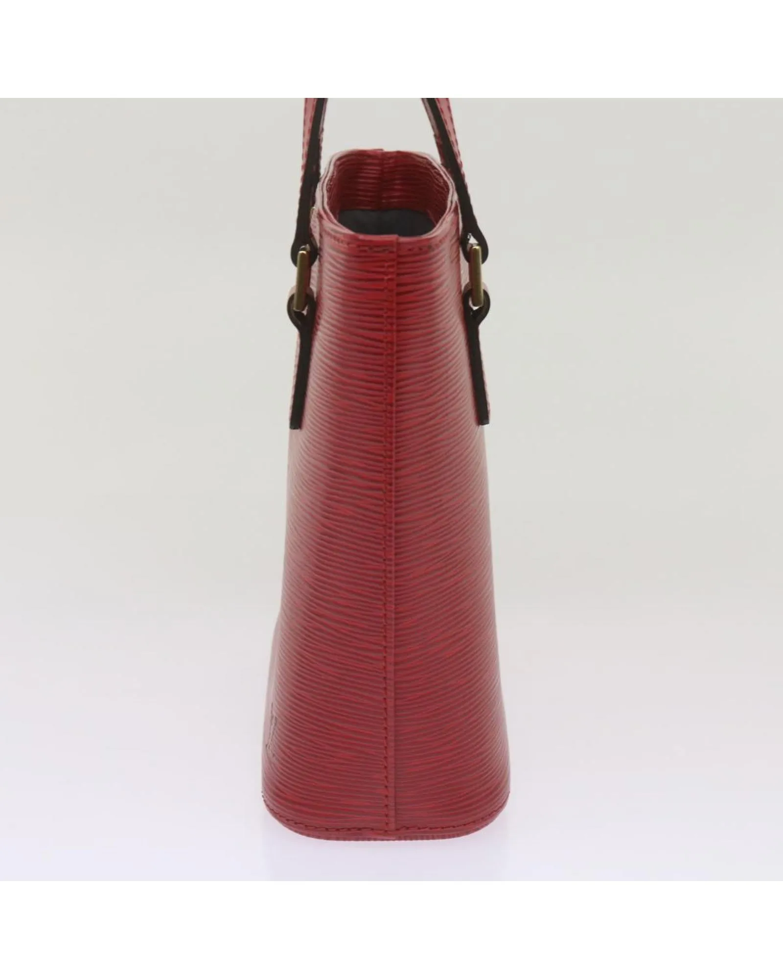 Red Epi Leather Tote Bag with Two-Way Style and Authenticity