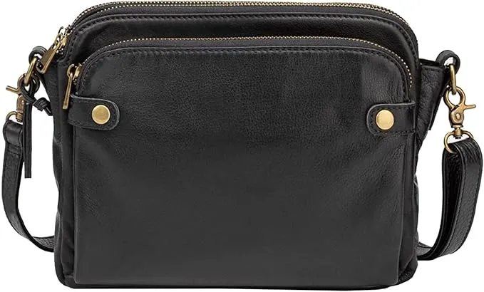 Three-Layer Leather Crossbody Shoulder & Clutch Bag   S0797624