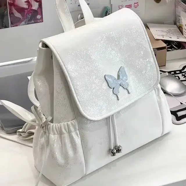 UAKISS  - Fashion Chic All Match Women Backpack Sweet Backpack Casual Trendy Schoolbags Y2k Aesthetic Korean Simple Backpacks for Students