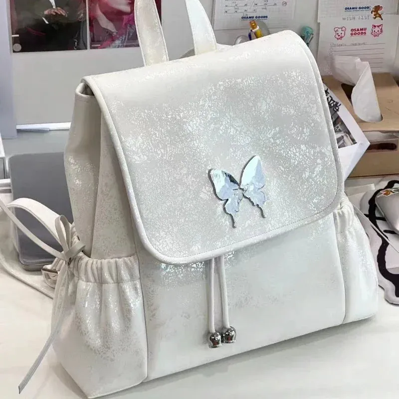 UAKISS  - Fashion Chic All Match Women Backpack Sweet Backpack Casual Trendy Schoolbags Y2k Aesthetic Korean Simple Backpacks for Students