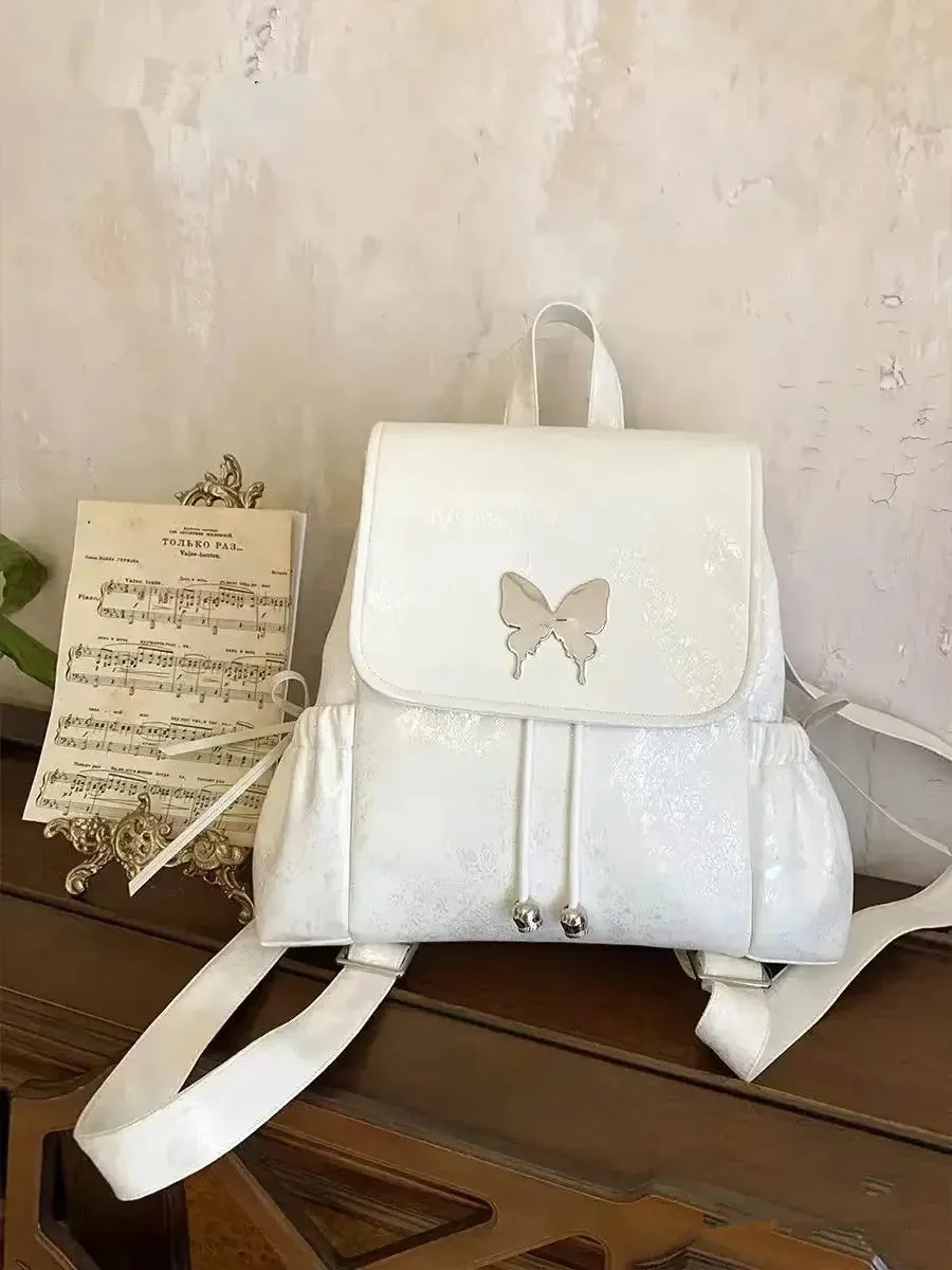UAKISS  - Fashion Chic All Match Women Backpack Sweet Backpack Casual Trendy Schoolbags Y2k Aesthetic Korean Simple Backpacks for Students