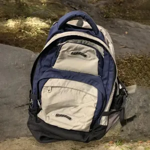 Uakiss New Student Preppy Style Large Capacity Handbags Travel Daily All-match Single-Shoulder Bag Panelled American Motion Backpacks