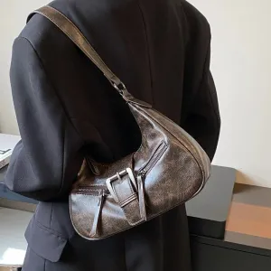 Vintage Flair Belt-style Design Shoulder Bags for Women