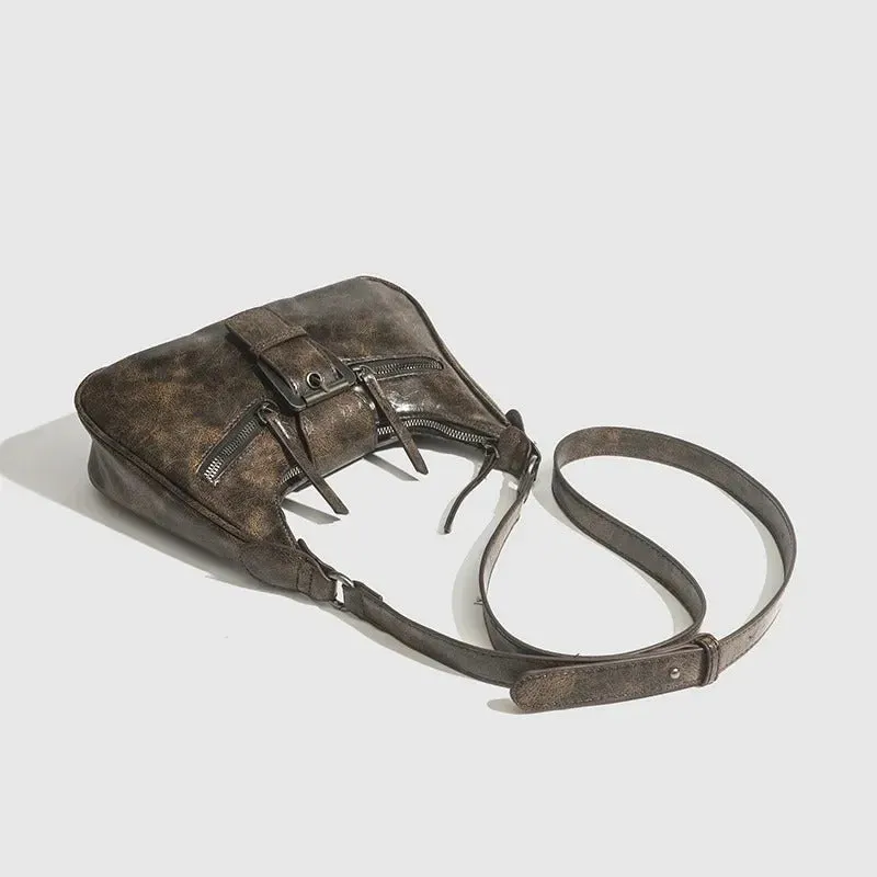 Vintage Flair Belt-style Design Shoulder Bags for Women